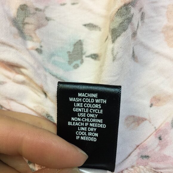 Torrid Blouse Tunic Top 2X Womans Plus Pink Floral Criss Cross Back Drawstring - Picture 6 of 15